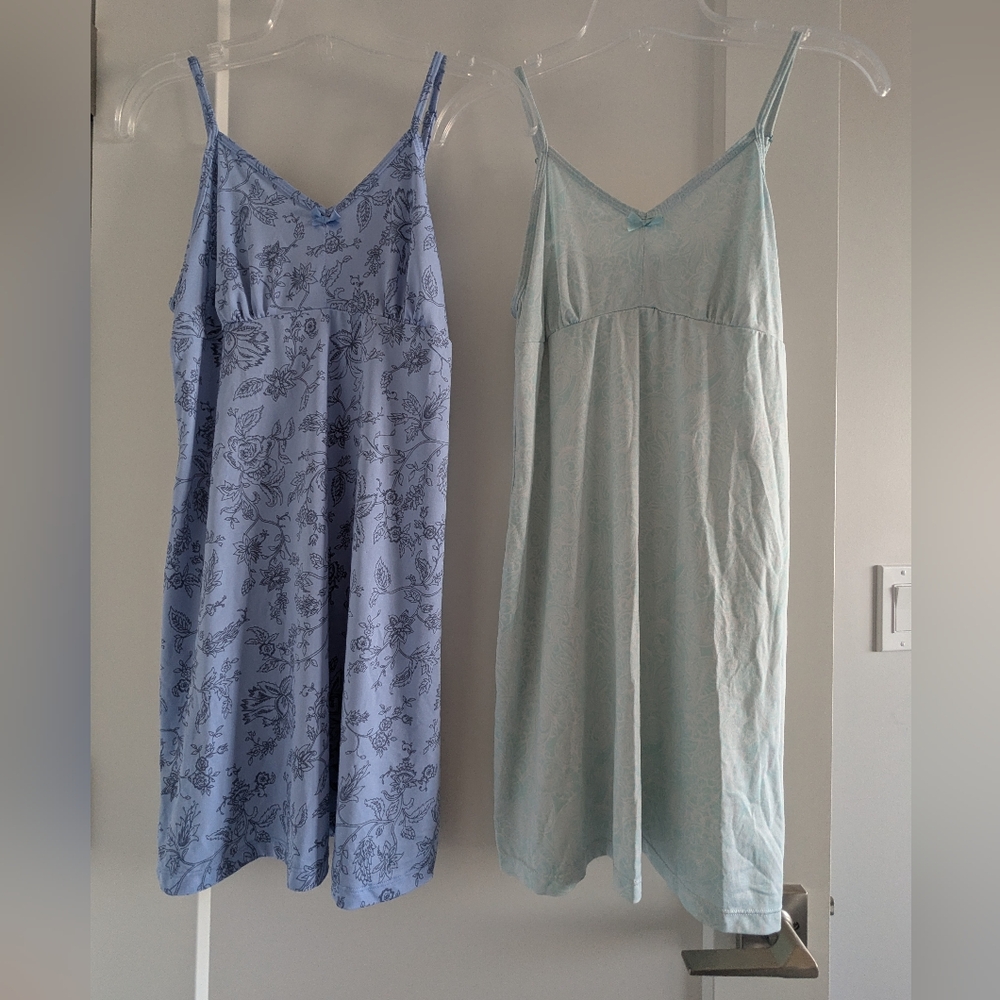 Blue and Light Blue Chemise Set